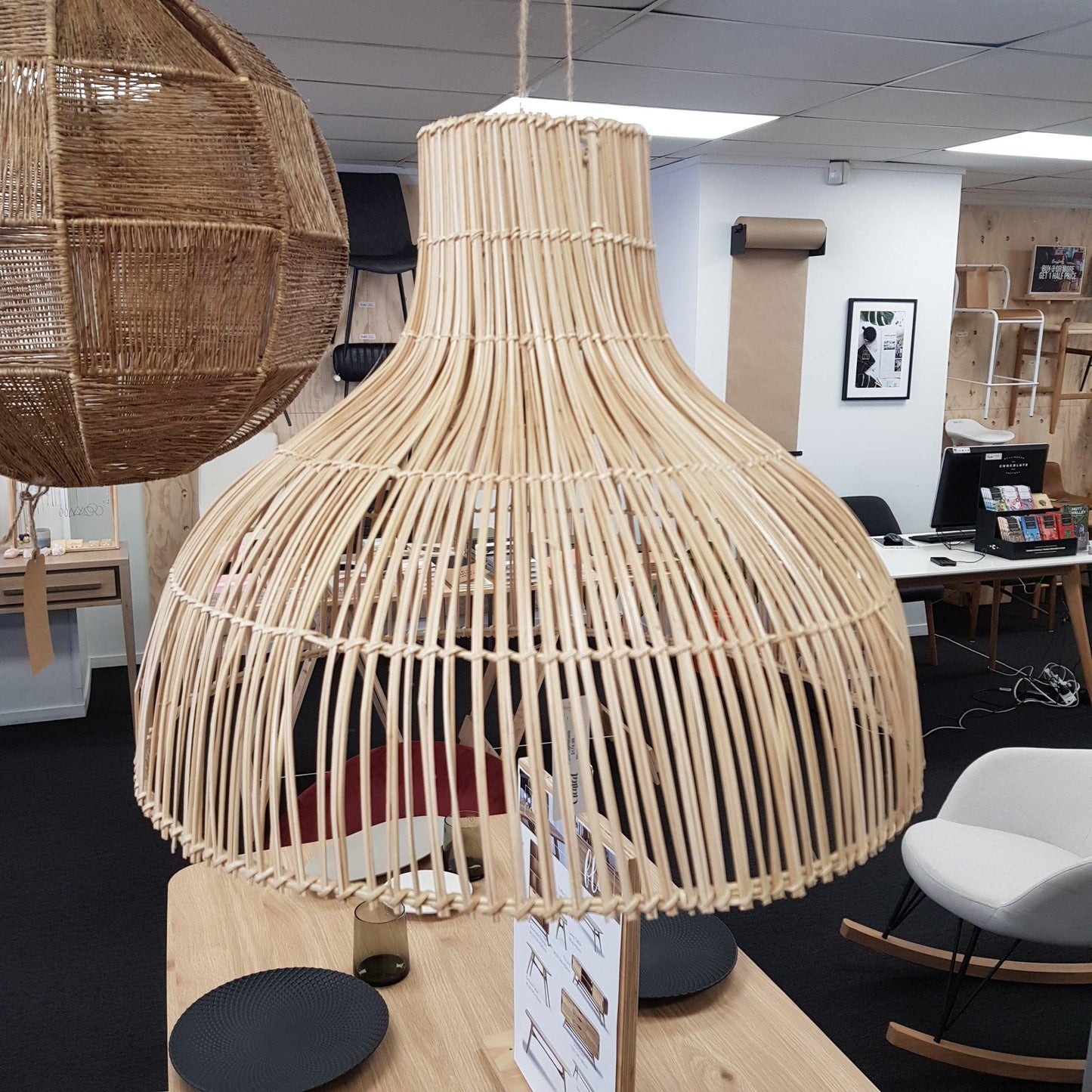 Lightshade - Palm Rattan Natural - Humble & Grand Homestore