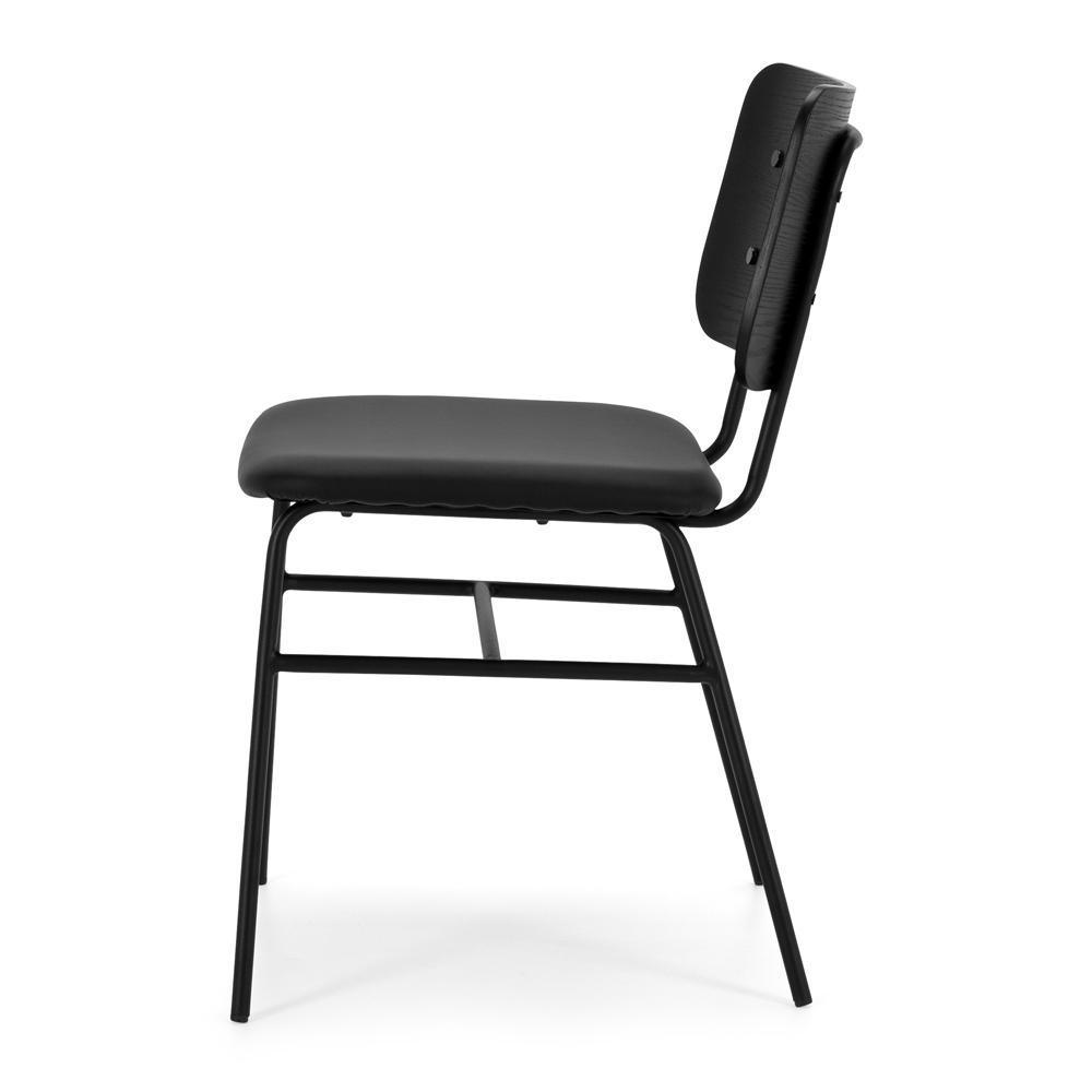 Lukas Dining Chair - Black Panel - Humble & Grand Homestore