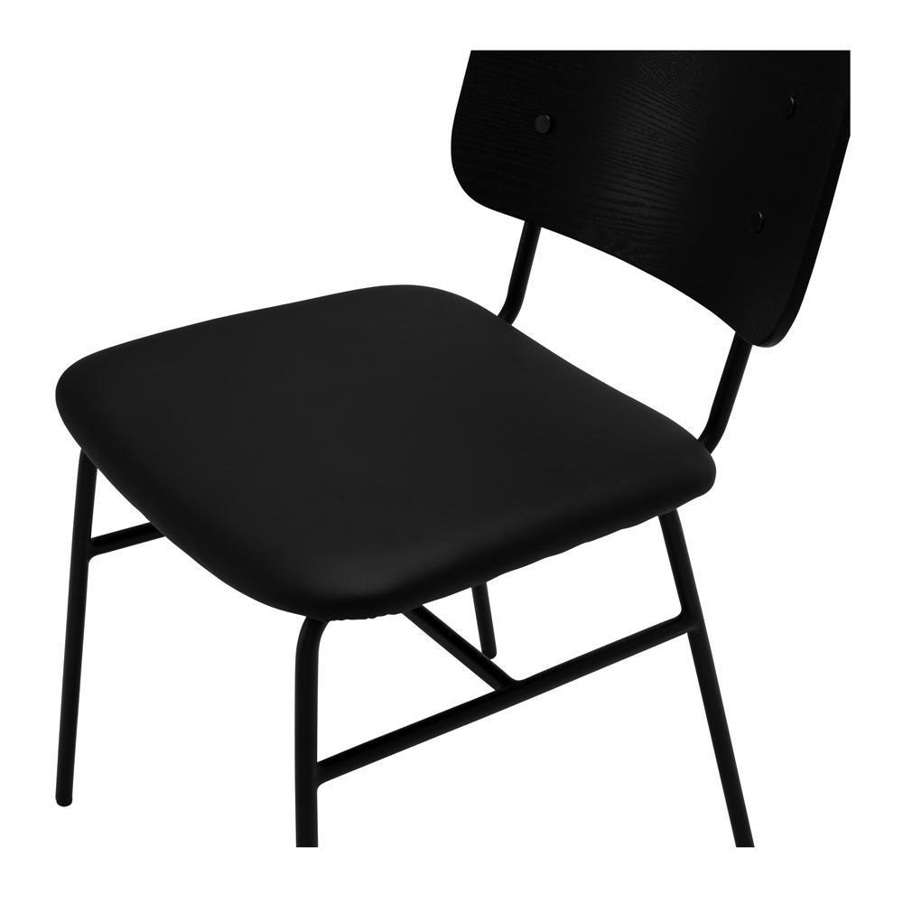 Lukas Dining Chair - Black Panel - Humble & Grand Homestore