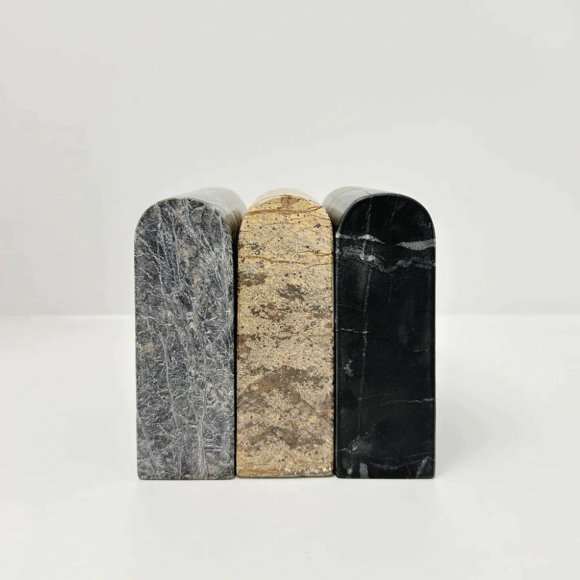 Marble Bookend Short - Black - Humble & Grand Homestore