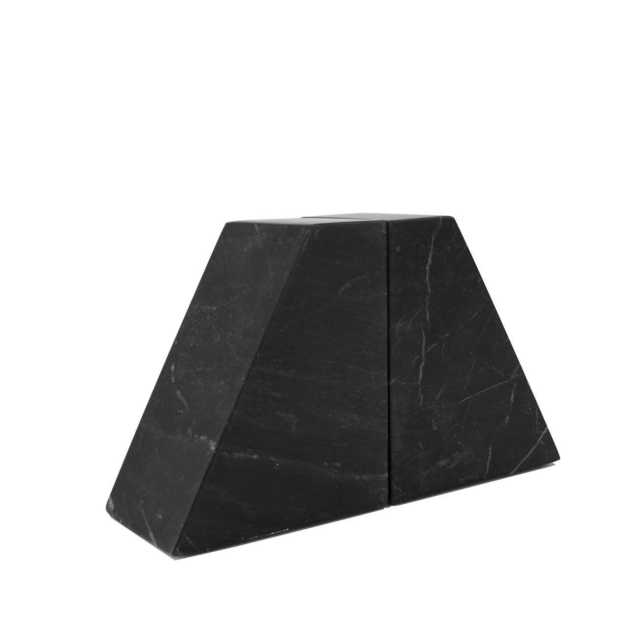 Marble Bookends Pair - Black - Humble & Grand Homestore