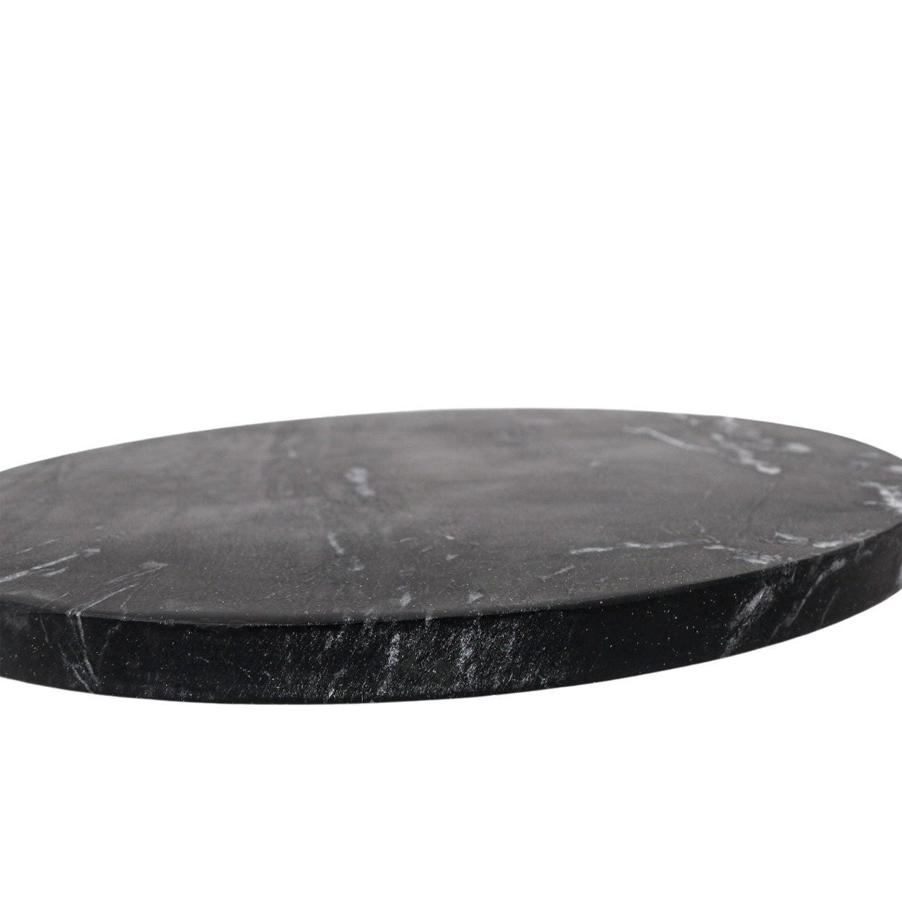 Marble Charger Plate - Black - Humble & Grand Homestore