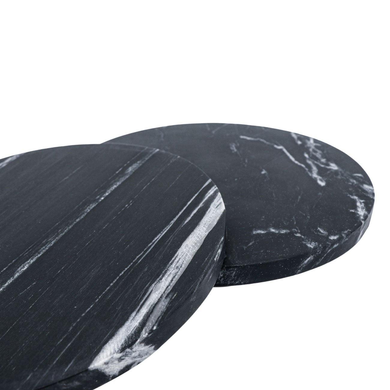 Marble Charger Plate - Black - Humble & Grand Homestore