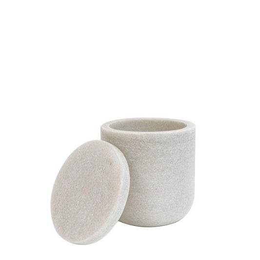 Marble Cotton Jar - Humble & Grand Homestore