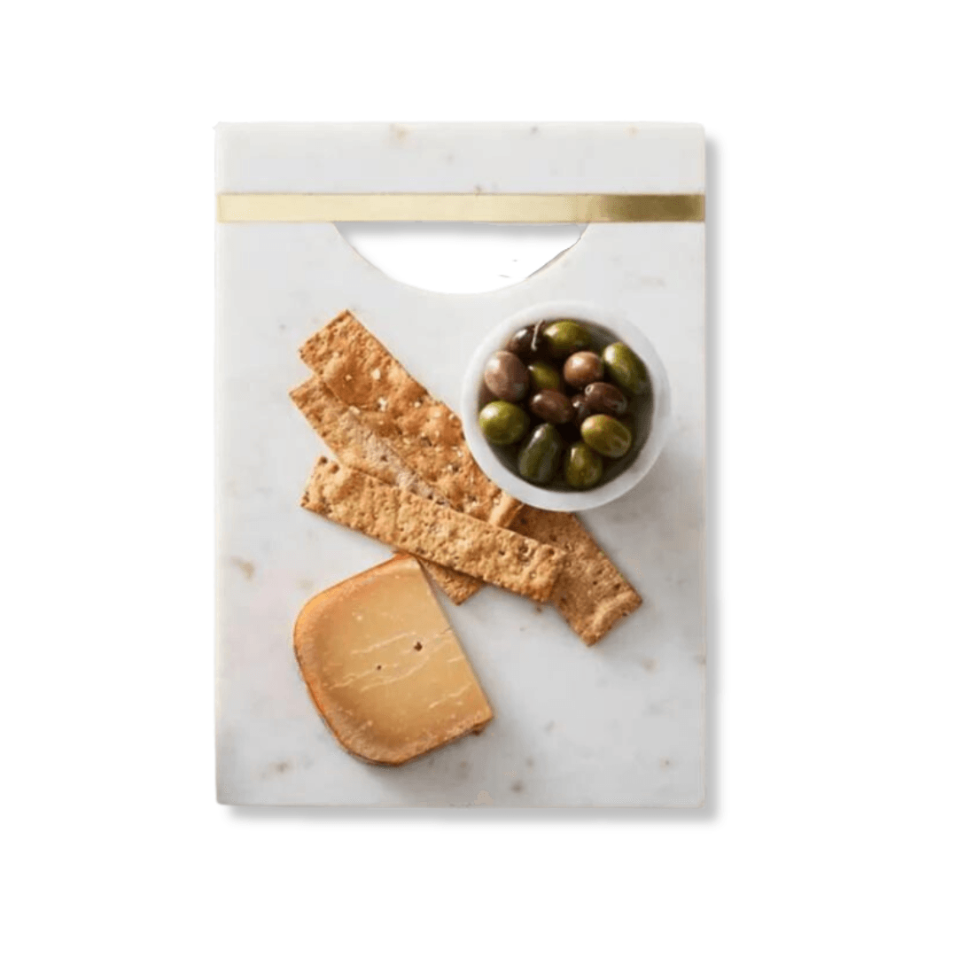 Marble Serving Board - Grey & Gold - Humble & Grand Homestore