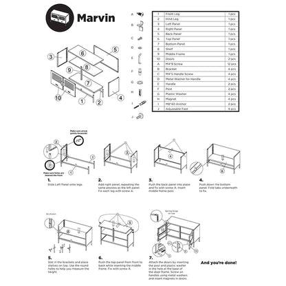 Marvin Contemporary Metal Locker - Biscotti - Humble & Grand Homestore