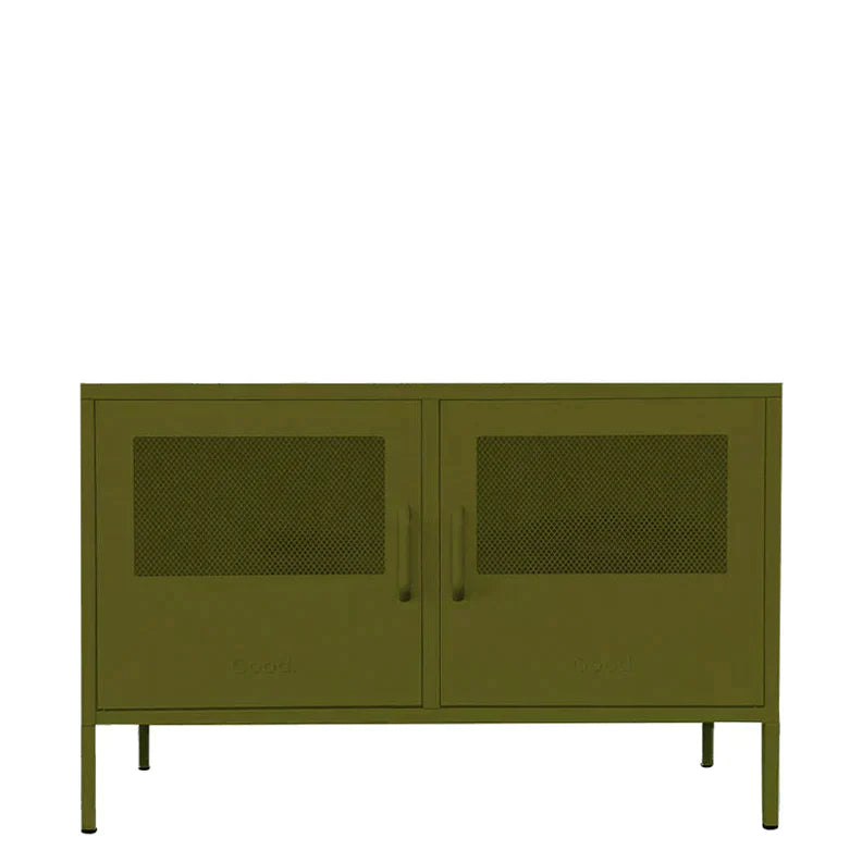 Marvin Contemporary Metal Locker - Olive - Humble & Grand Homestore