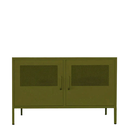 Marvin Contemporary Metal Locker - Olive - Humble & Grand Homestore