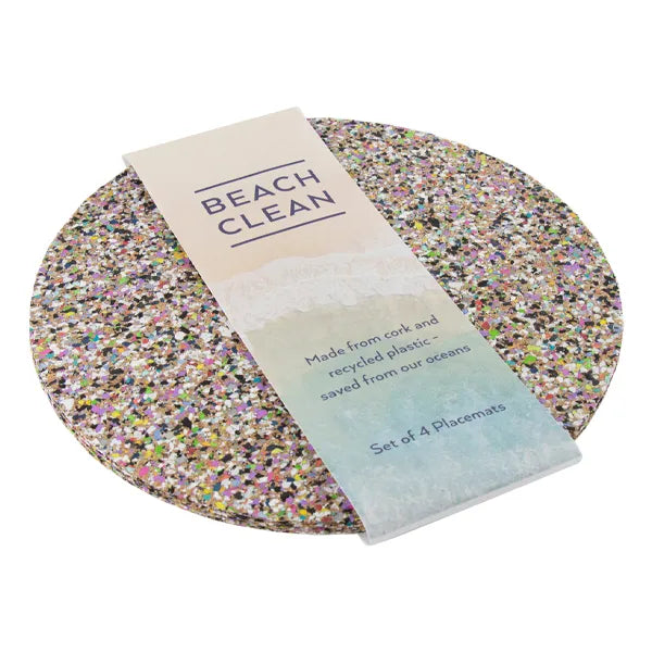 Beach Clean Round Placemats - Set of 4