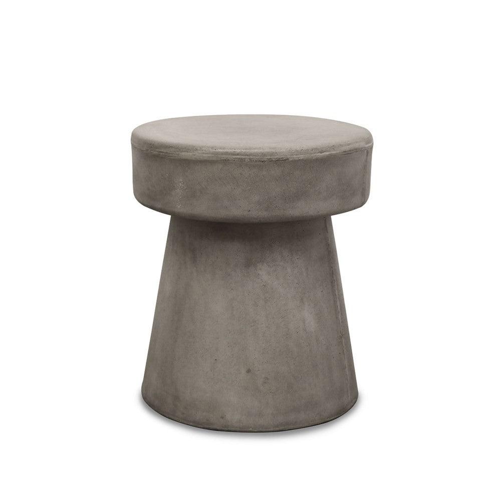 Mushroom Concrete Side Table / Stool - Grey - Humble & Grand Homestore