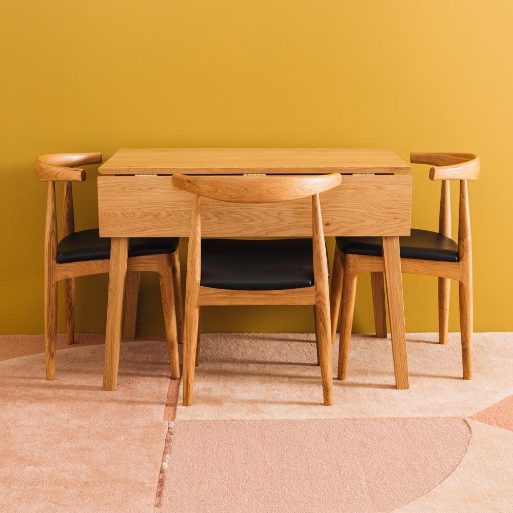 Nordik Dining Table - Dropleaf Square - Humble & Grand Homestore