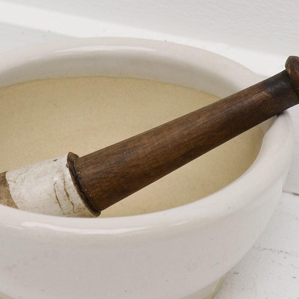 Original Ceramic Mortar & Pestle - Medium - Humble & Grand Homestore