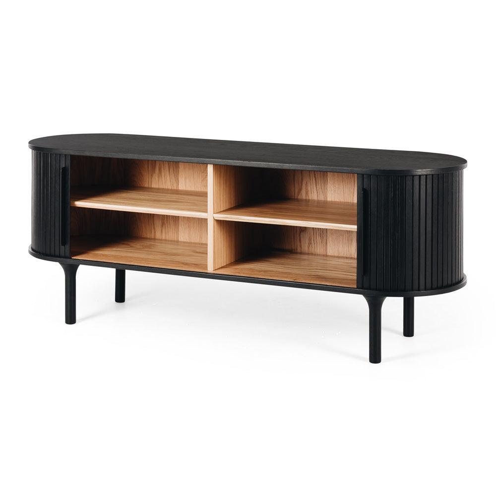 Palliser Oak TV Unit - Black - Humble & Grand Homestore