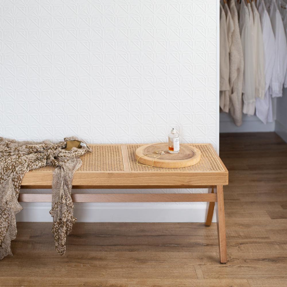 Palma Bench - Natural Oak - Humble & Grand Homestore