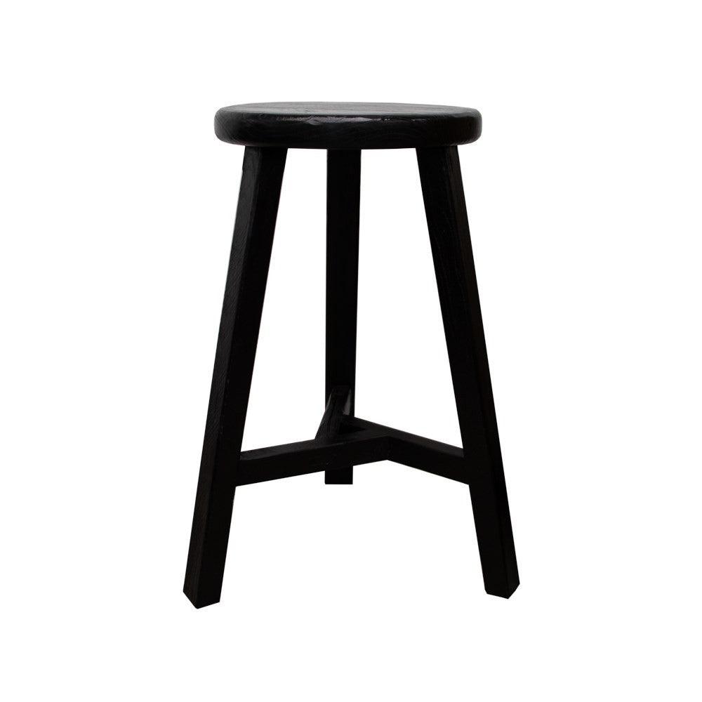 Parq Barstool Round - Black - Humble & Grand Homestore