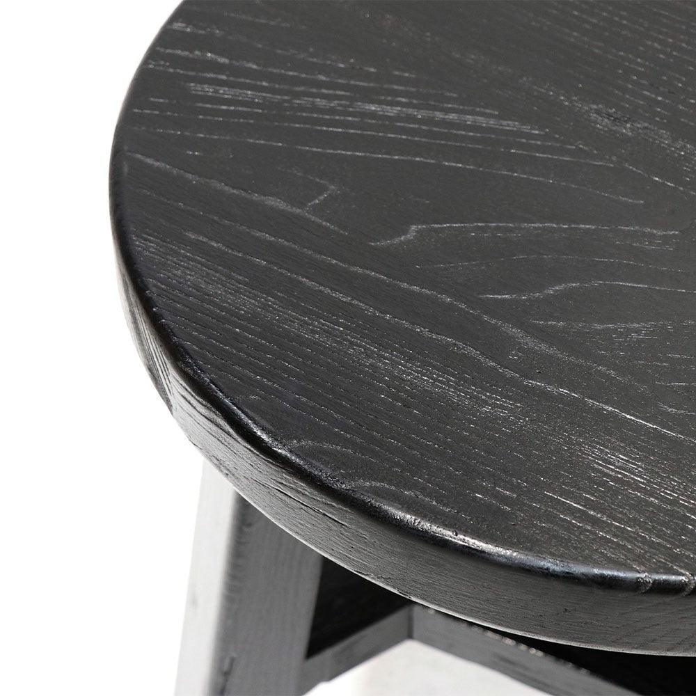 Parq Barstool Round - Black - Humble & Grand Homestore