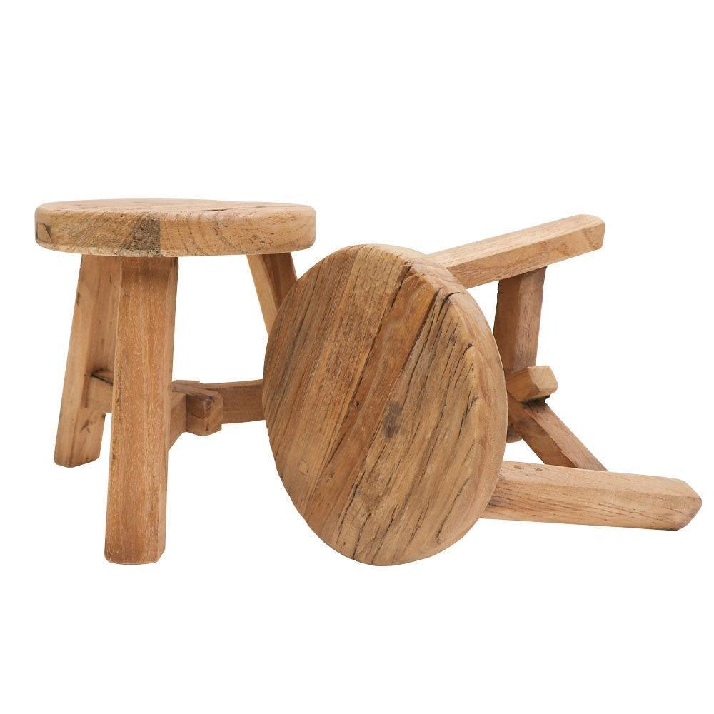 Parq Footstool Round - Natural - Humble & Grand Homestore