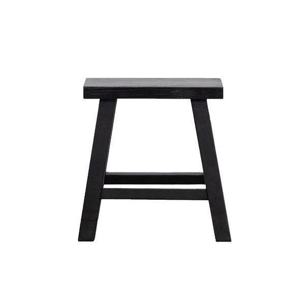 Parq Stool Rectangle - Black - Humble & Grand Homestore