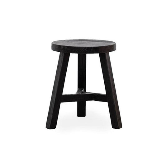 Parq Stool Round - Black - Humble & Grand Homestore