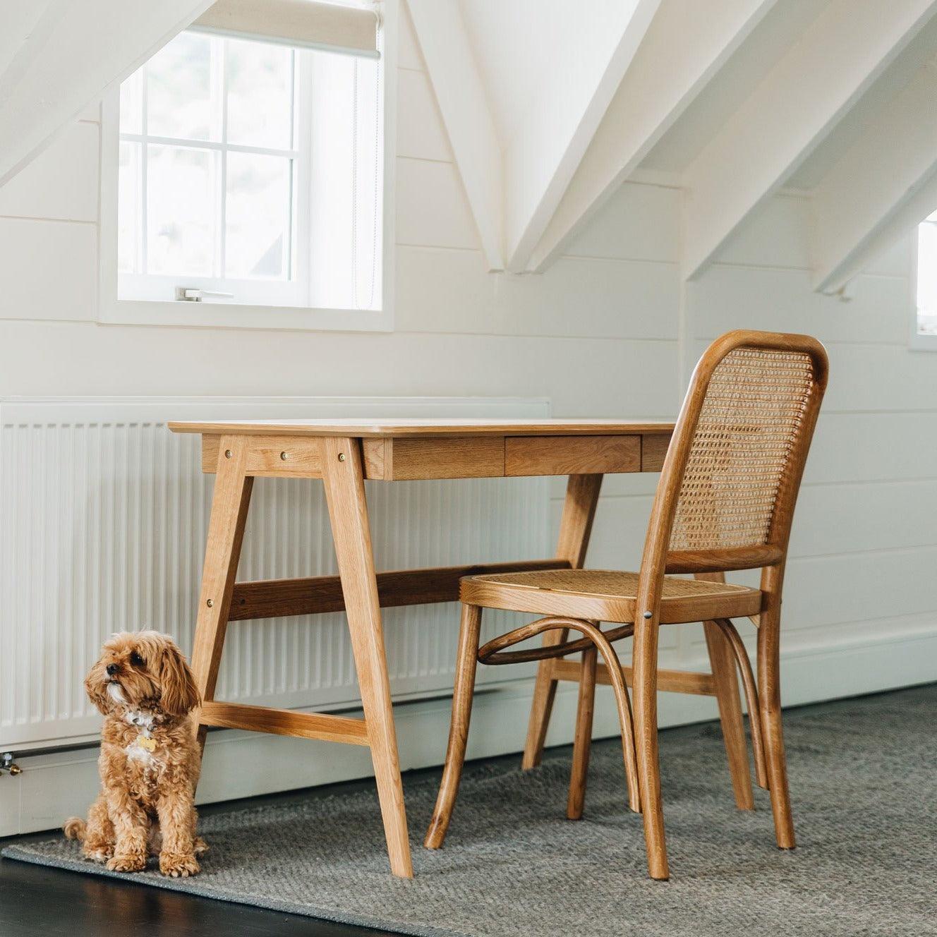 Radius Desk - Oak - Humble & Grand Homestore