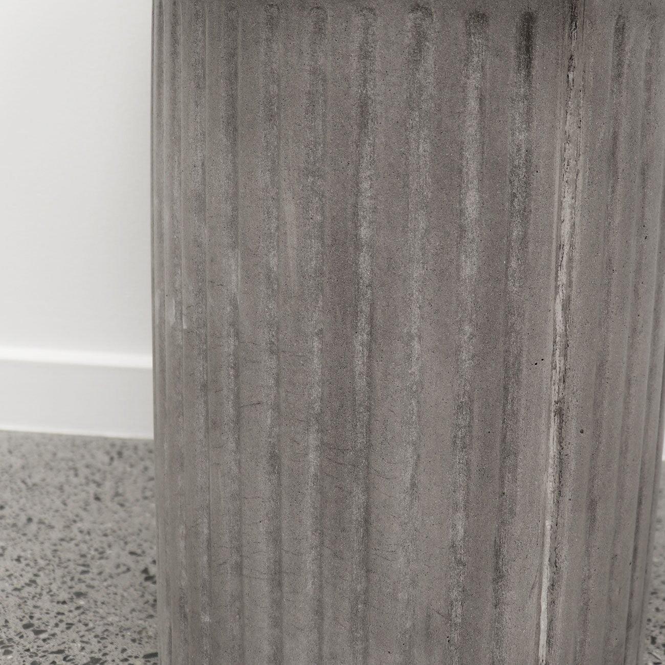 Roma Concrete Side Table - Grey - Humble & Grand Homestore