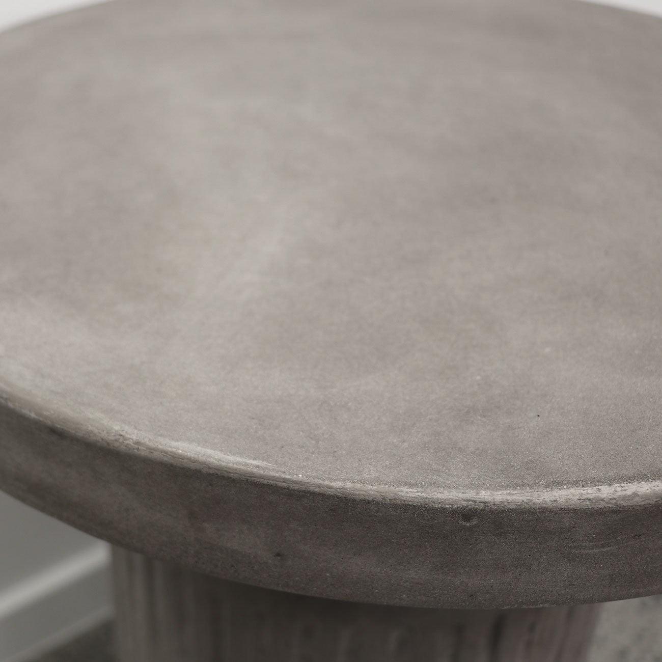 Roma Concrete Side Table - Grey - Humble & Grand Homestore