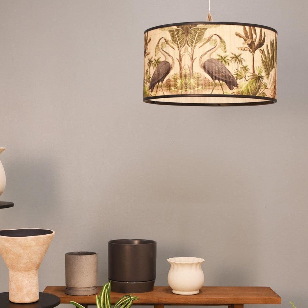 Shade - Cranes Round Bamboo - Humble & Grand Homestore