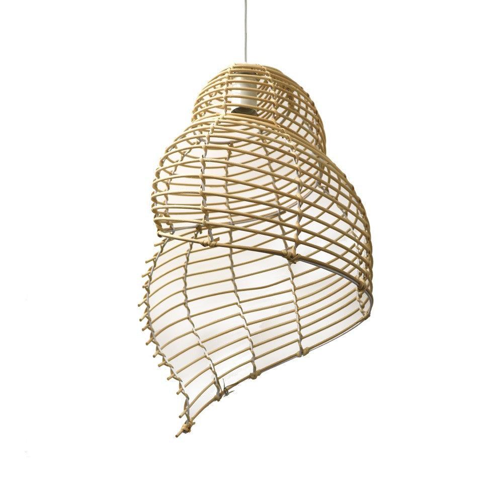 Shell Pendant Rattan - Natural - Humble & Grand Homestore