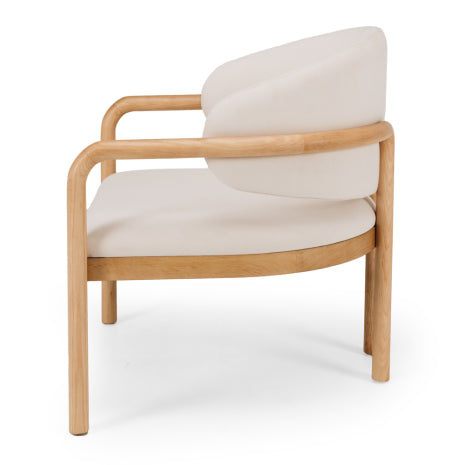 Palermo Armchair - Beige/white