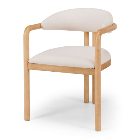 Palermo Dining Chair - Beige/white