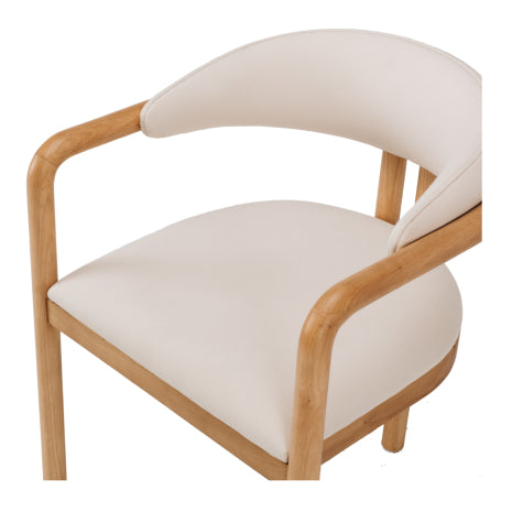 Palermo Dining Chair - Beige/white