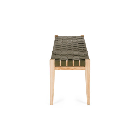 Indo Woven Bench - Olive