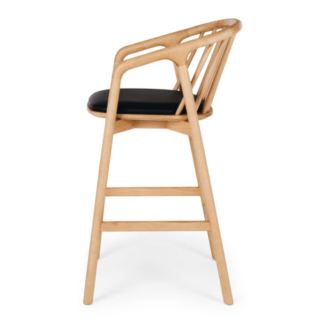 Nord Highback Barstool - Oak