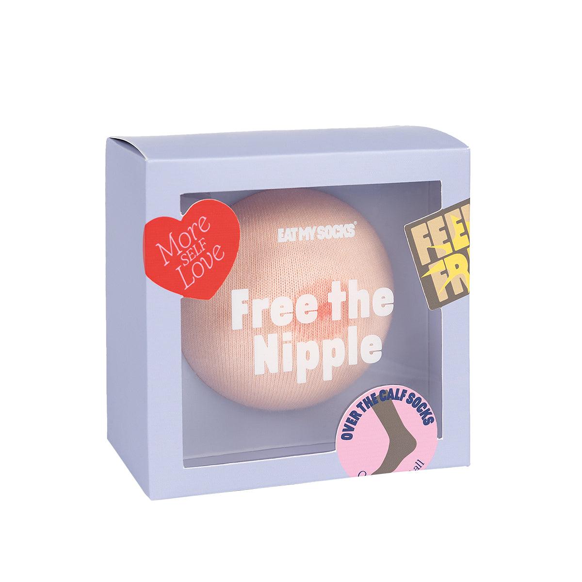 Socks Free The Nipple White - Humble & Grand Homestore