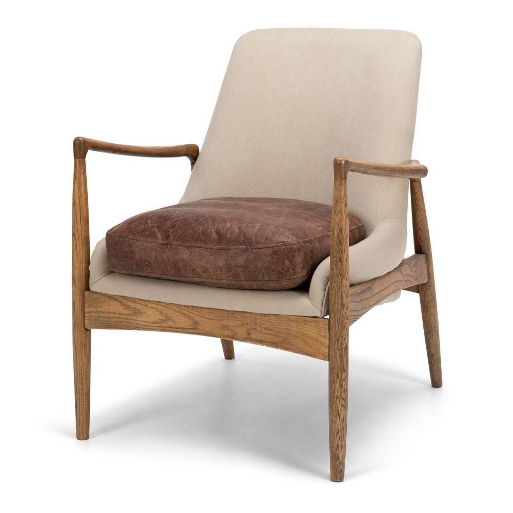 Steiner Armchair - Canvas Cement - Humble & Grand Homestore