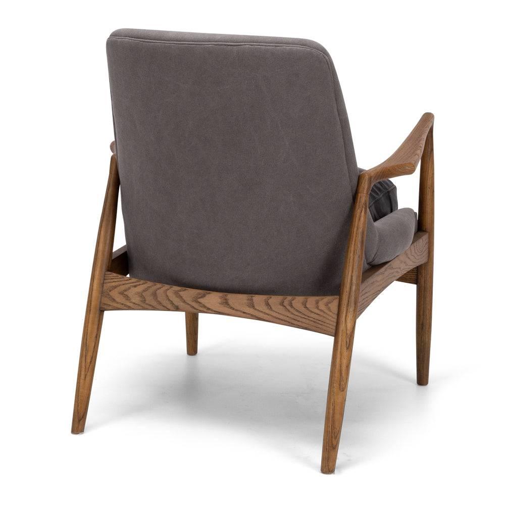 Steiner Armchair - Canvas Charcoal - Humble & Grand Homestore