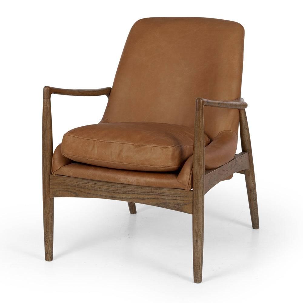 Steiner Armchair - Cognac Leather - Humble & Grand Homestore