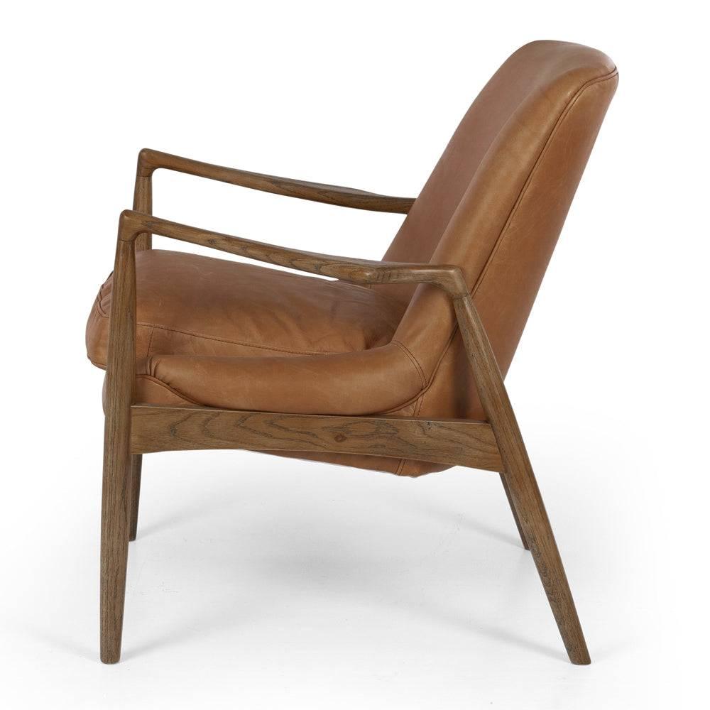 Steiner Armchair - Cognac Leather - Humble & Grand Homestore