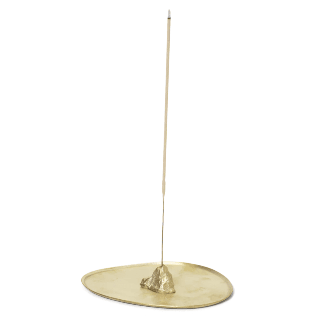 Stone Incense Burner - Brass - Humble & Grand Homestore