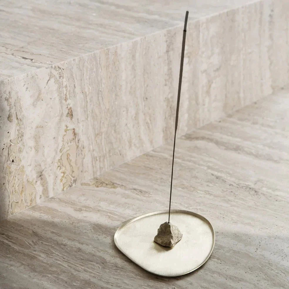 Stone Incense Burner - Brass - Humble & Grand Homestore