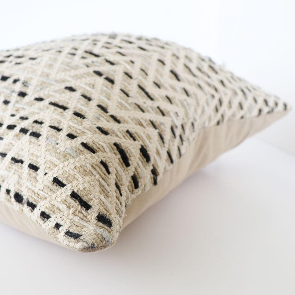 Tara Cushion - Zig Zag Cream - Humble & Grand Homestore