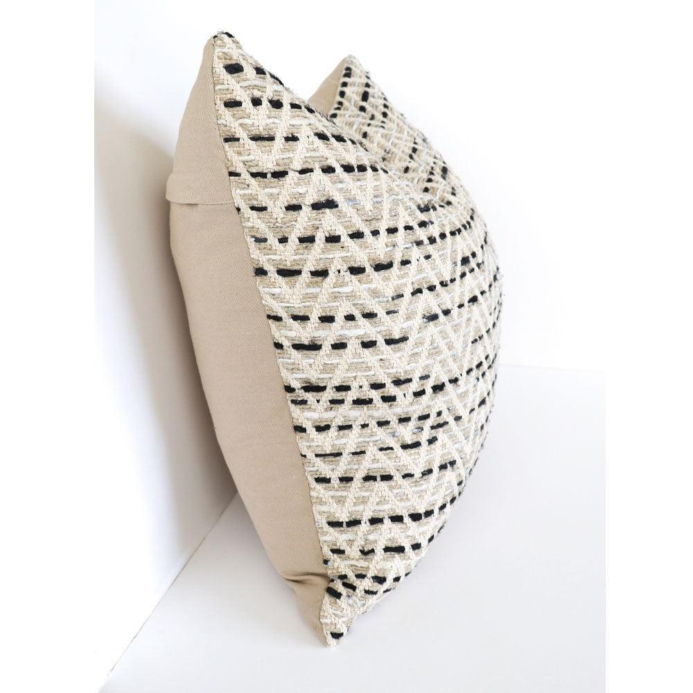 Tara Cushion - Zig Zag Cream - Humble & Grand Homestore