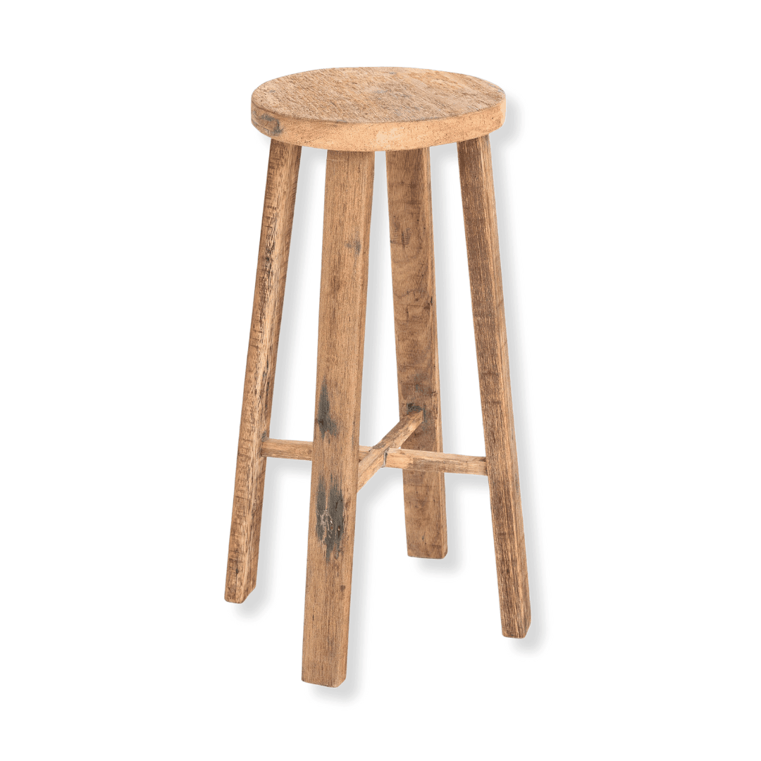 Teak Hitam Barstool - Natural - Humble & Grand Homestore