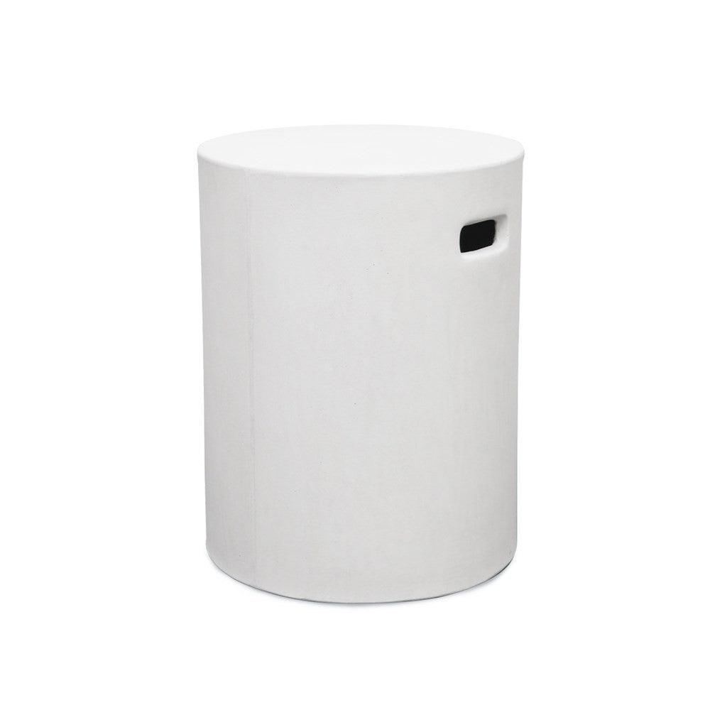 White Concrete Pipe Side Table / Stool - Humble & Grand Homestore