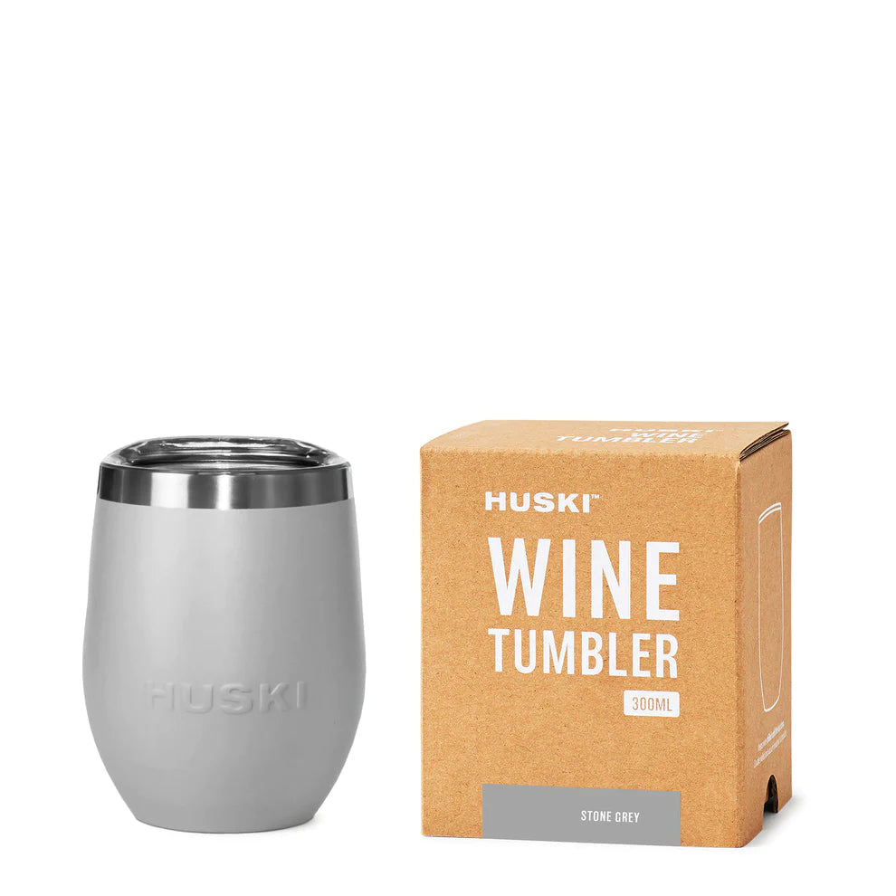 Huski Wine Tumbler - Stone Grey