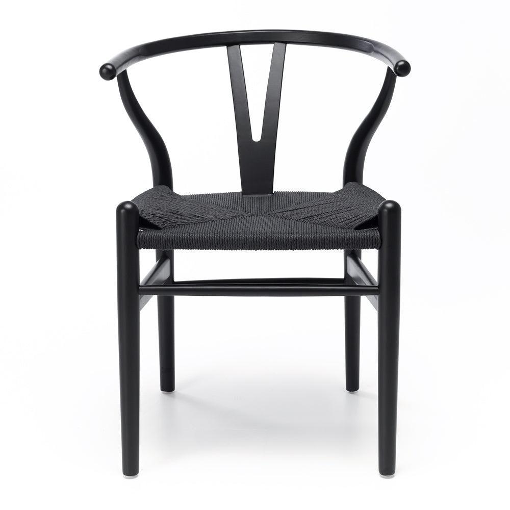 Wishbone Dining Chair - Black - Humble & Grand Homestore