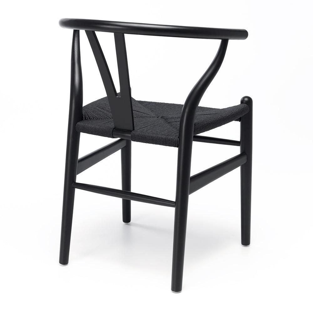 Wishbone Dining Chair - Black - Humble & Grand Homestore