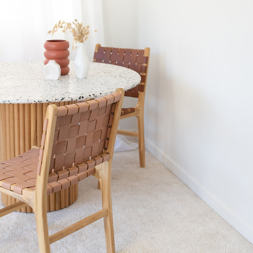 Indo Woven Dining Chair - Plush