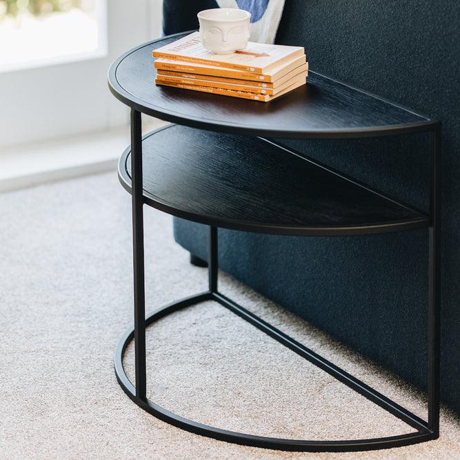 Deco Side Table - Black - Humble & Grand Homestore